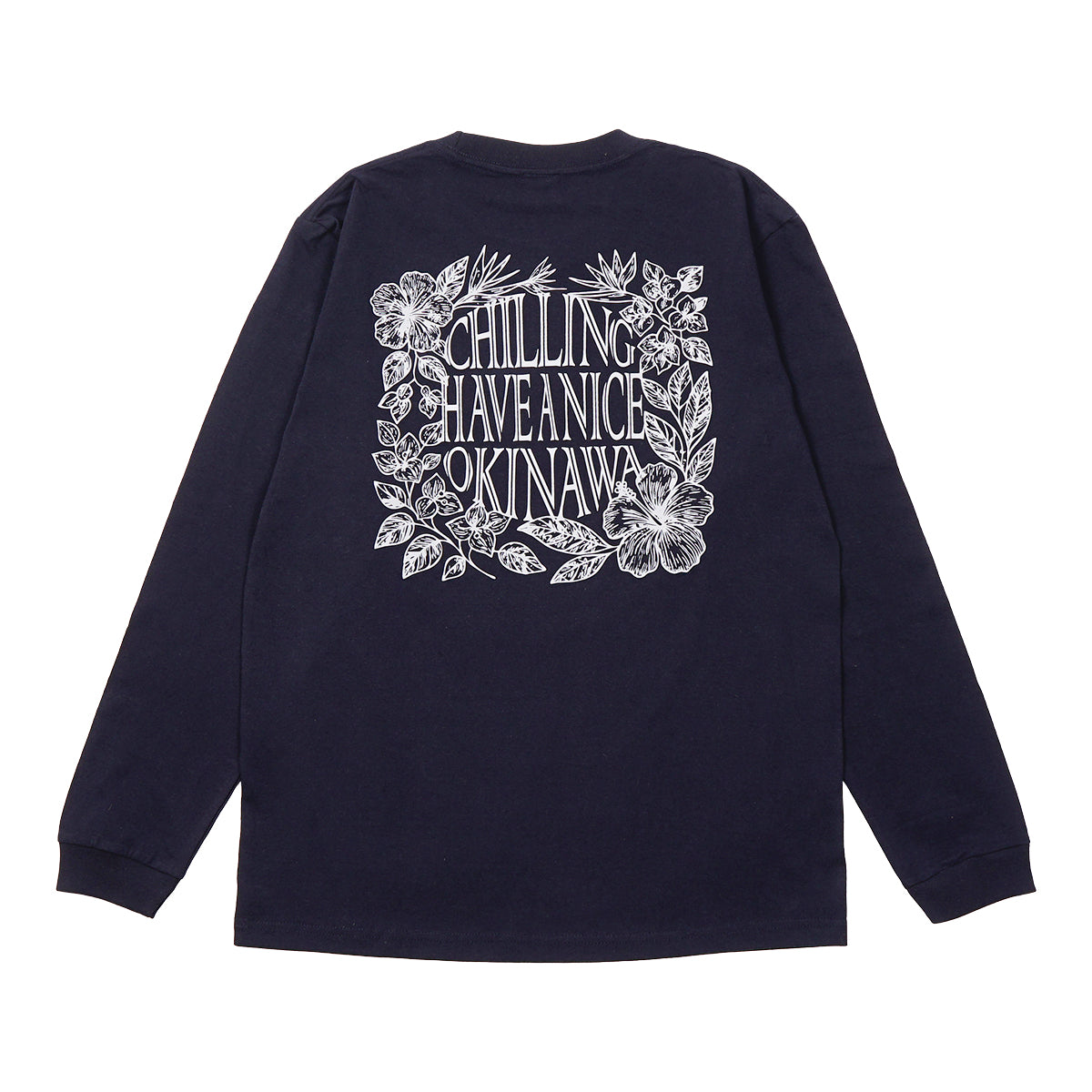 CHILL Flower frame<br>Long T-shirt