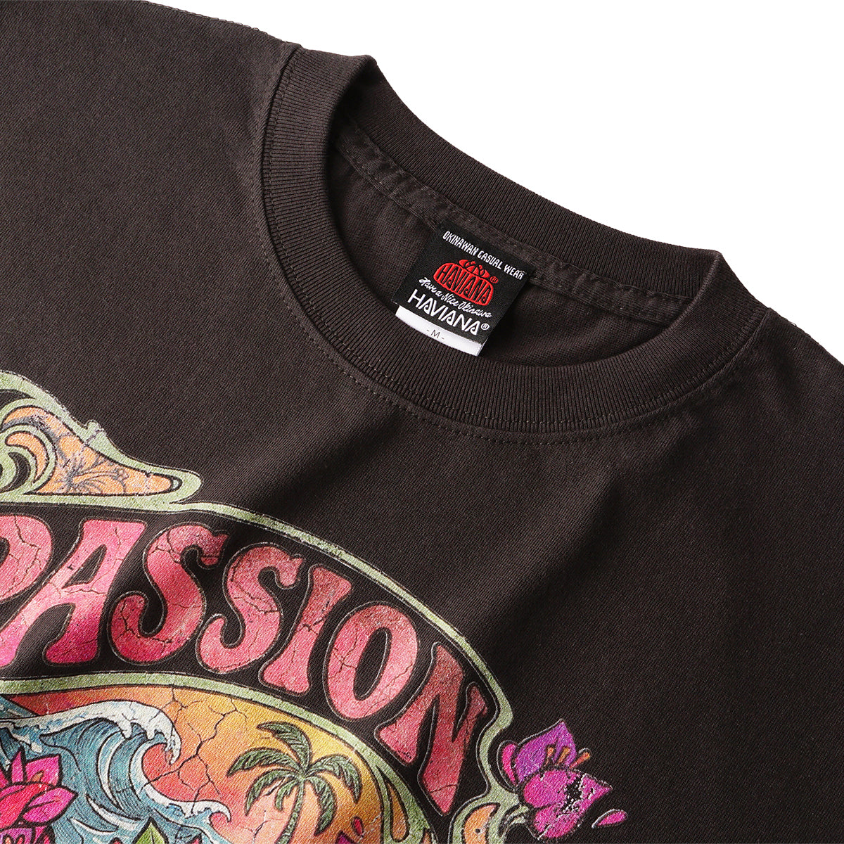 BOUGAIN PASSION Tシャツ Havianaロゴ｜HAVIANA 沖縄 グラフィックTシャツ サーフレトロ / ブーゲンビレア