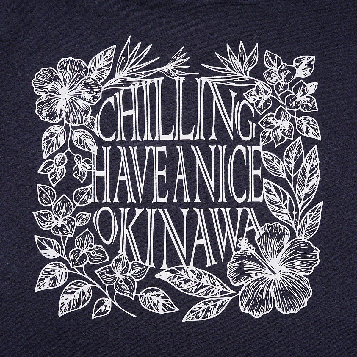 CHILL Flower frame<br>Long T-shirt