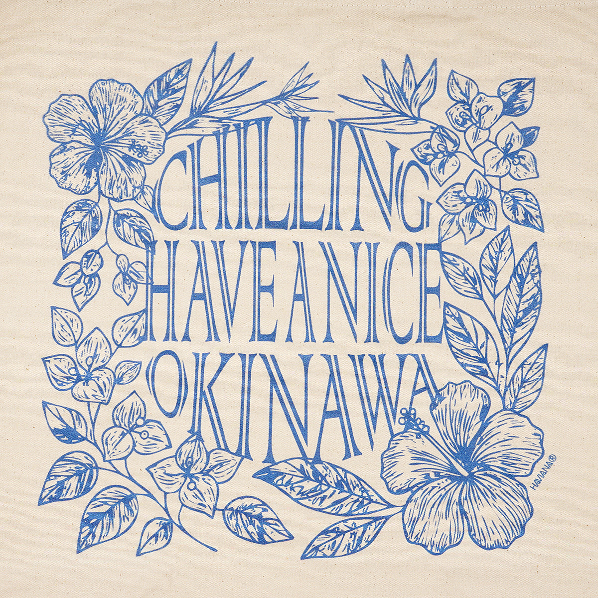 CHILL Flower グラデトート｜HAVIANA 沖縄 グラフィックトートバッグ デザイン