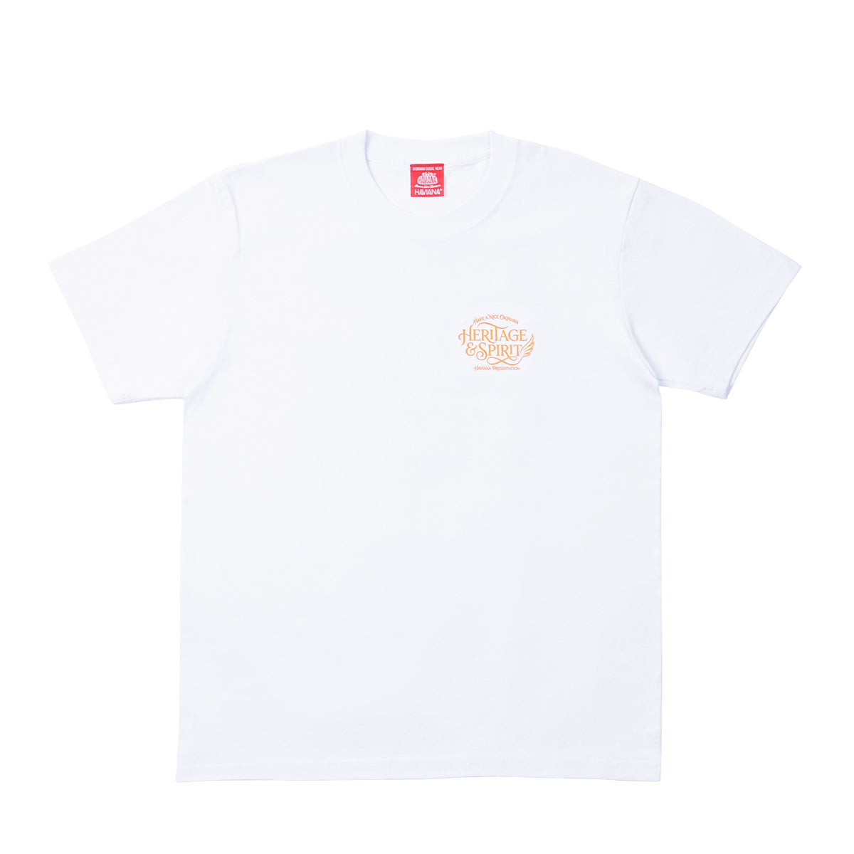 鳳凰SPRIT Tシャツ｜HAVIANA 沖縄 グラフィックTシャツ white 正面