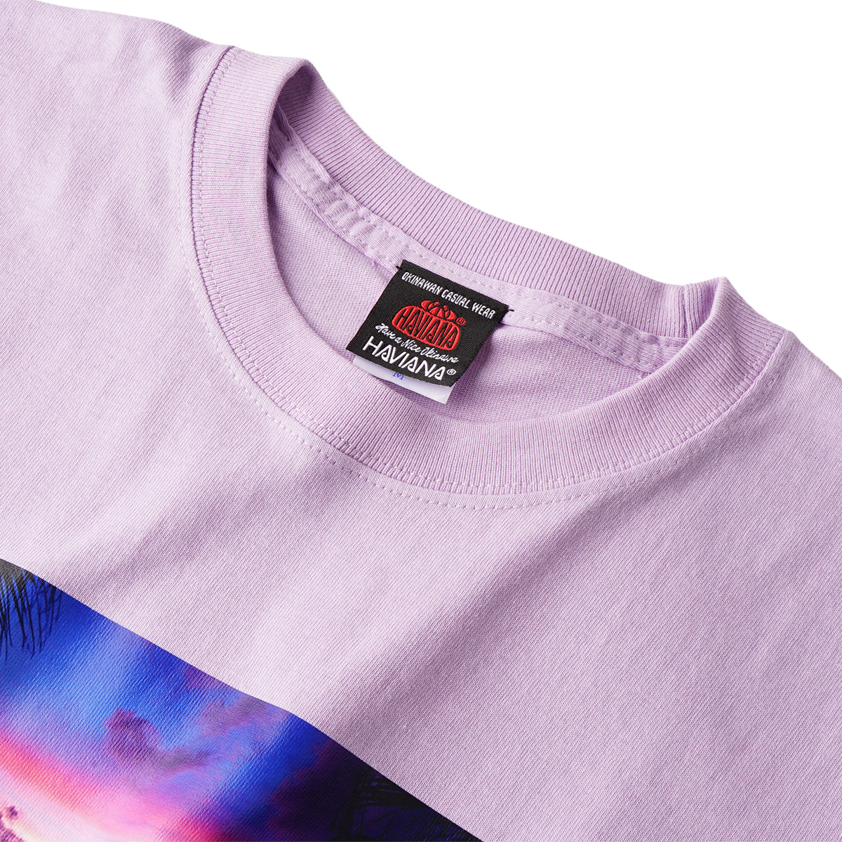 HAVIANA ブランドタグ・パッケージ｜沖縄発 HAVE A NICE OKINAWA PINK SUNSET Photo T｜沖縄ファッションブランド 通販